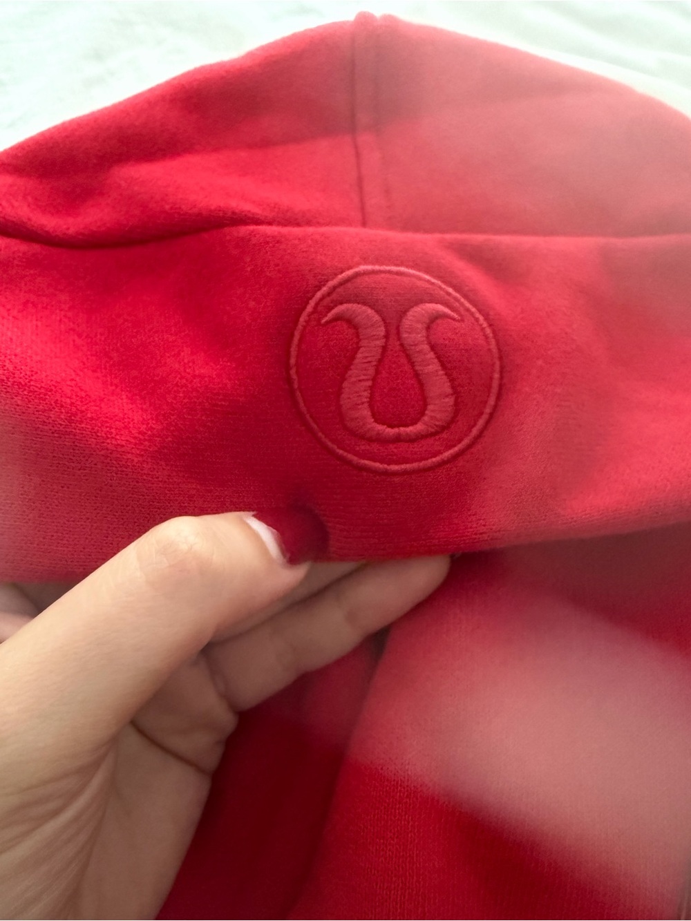 lululemon Red oversized scuba half zip - Picture 5 of 6